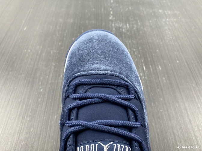 1st Kicks Jordan 11 Navy Velvet AR0715-441 Air WMNS Midnight 0718